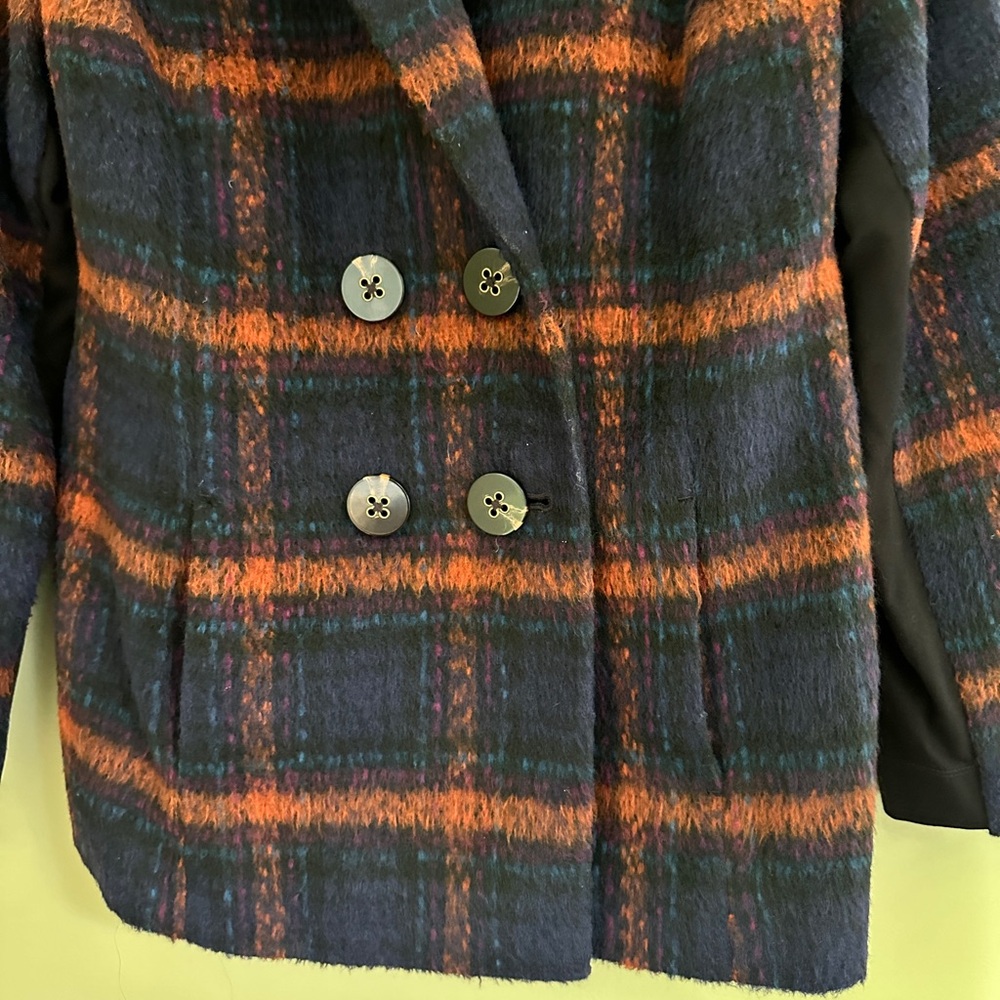 Cabi Checkmate Jacket Plaid Double Breasted Blazer Size L - Picture 6 of 14